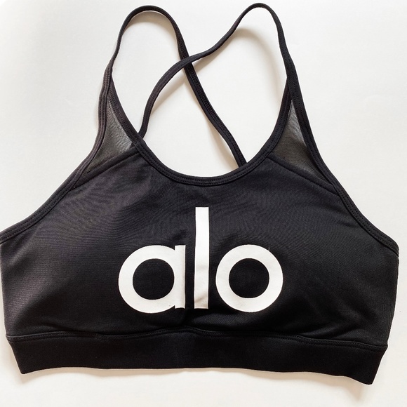 ALO Yoga Other - ALO Yoga Black Starlet Logo Sports Bra